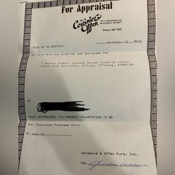 Pristine Condition Vintage Ceresnie and Offen Fur Coat ~Beaver - Picture 10 of 10